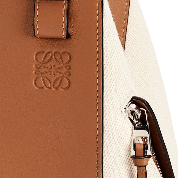 【ロエベ】新作◇smallハンモック 偽物 キャンバス&カーフ A538S35X27